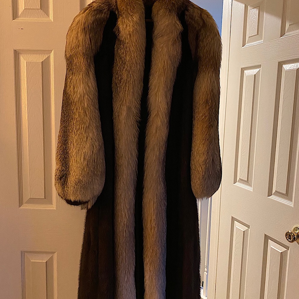 Charles Klein Mink and Fox coat